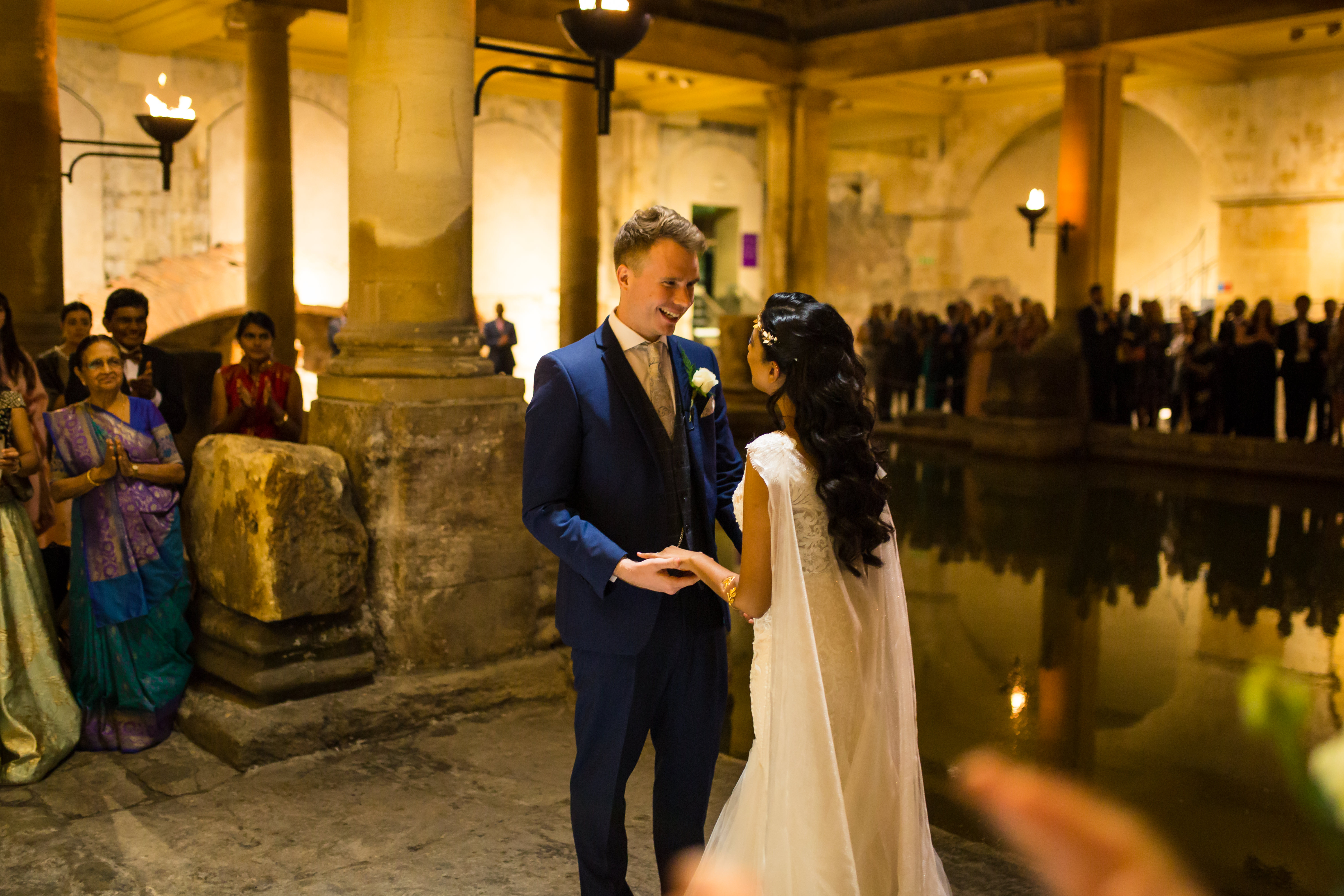 Wedding couple beside the Great Bath, Bhavesh Chauhan