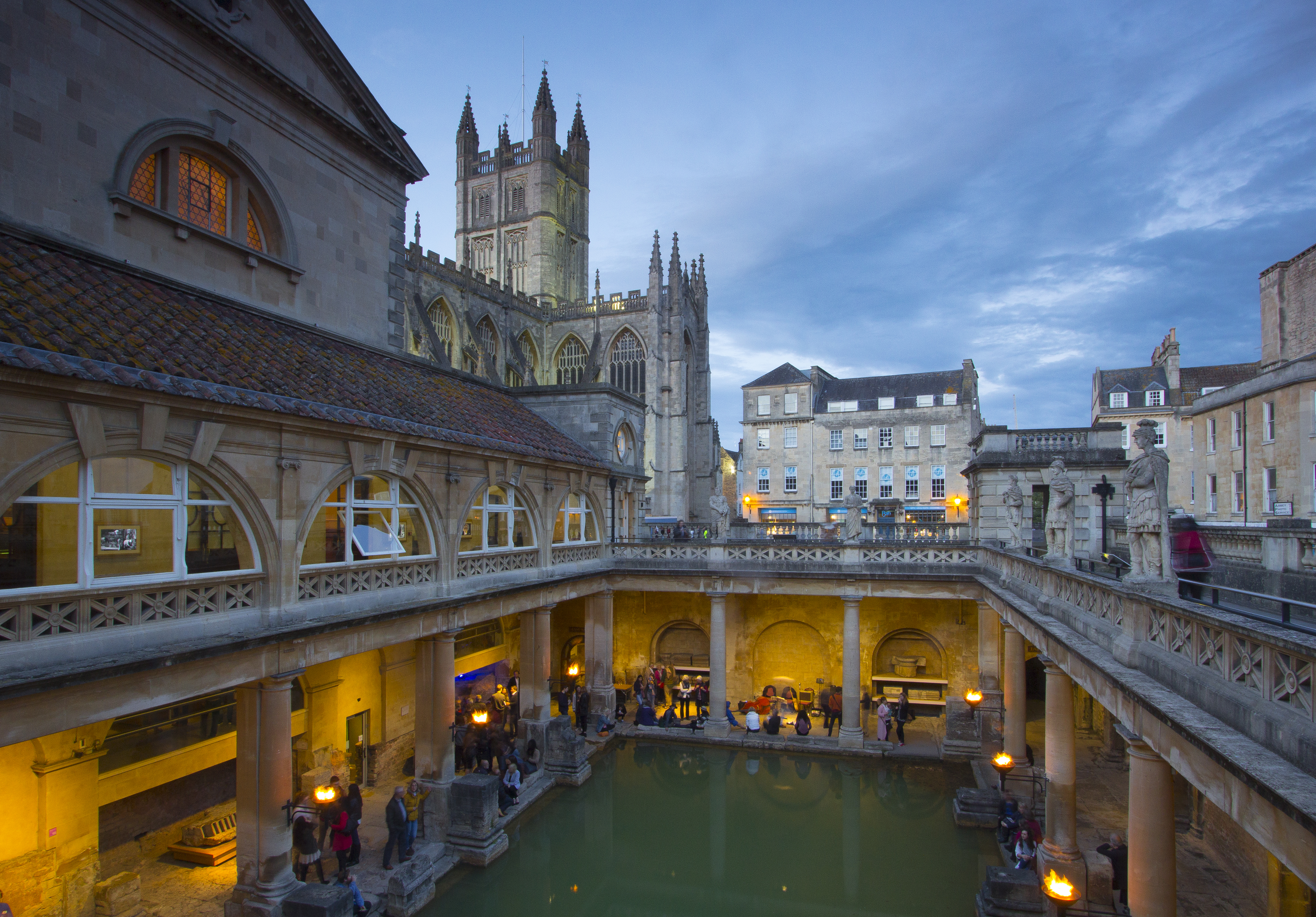 View of the Great Bath and Bath Abbey, Beata Cosgrove