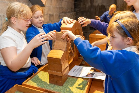 Children in the investigation zone as part of a school visit