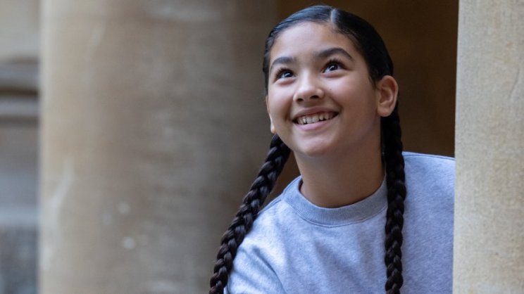 Girl at the Roman Baths